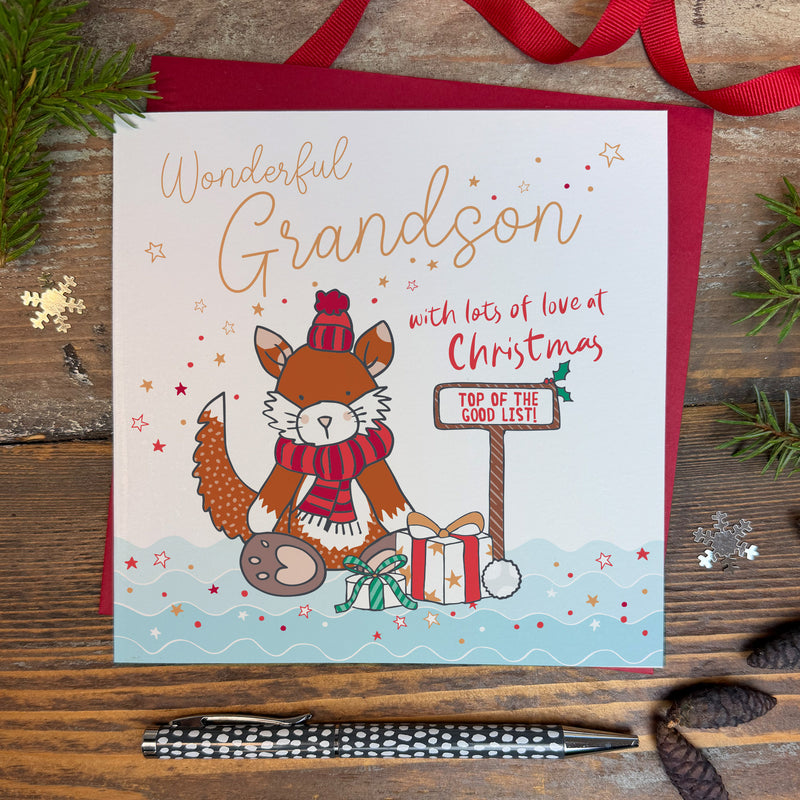 Wonderful Grandson Christmas Card (XMA06)
