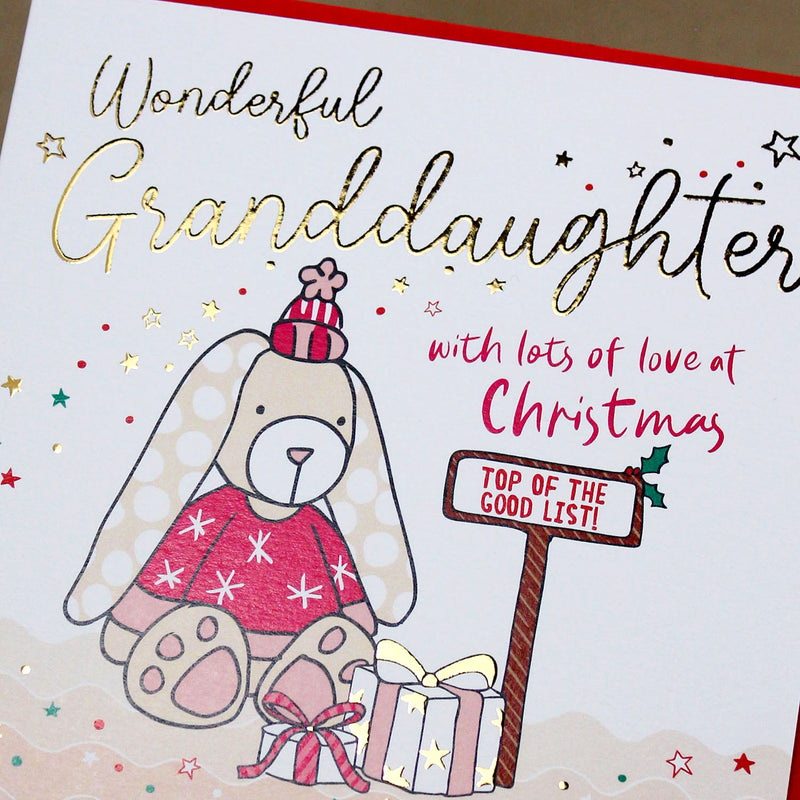 Wonderful Granddaughter Christmas Card (XMA07)