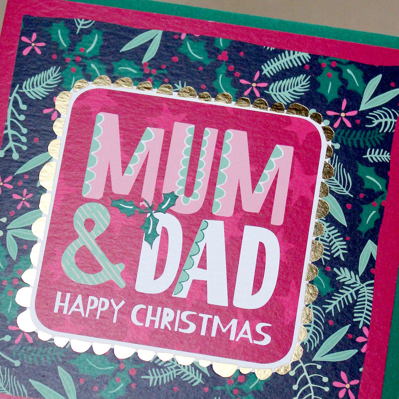 Mum & Dad Christmas Card (XTF01)