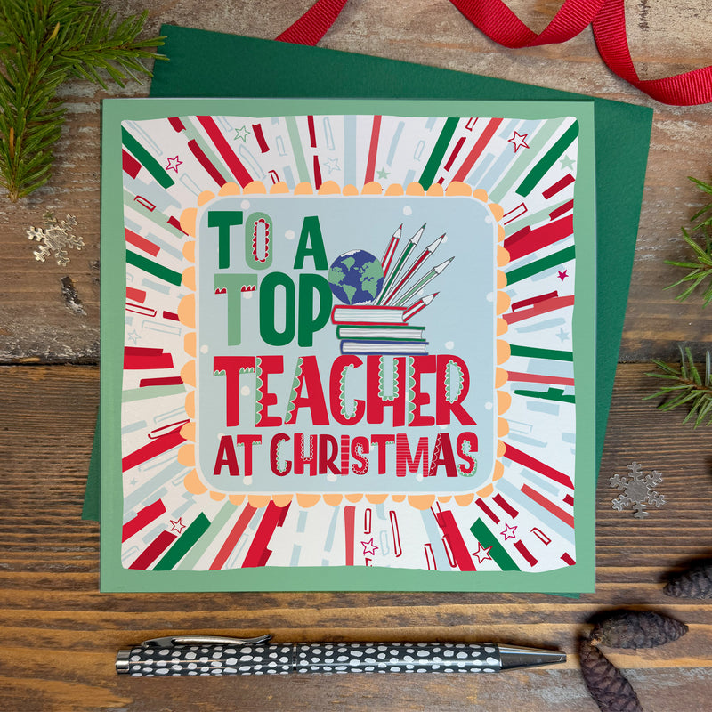 Top Teacher Christmas Card (XTF15)