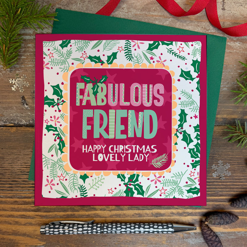 Fabulous Friend Christmas Card (XTF23)