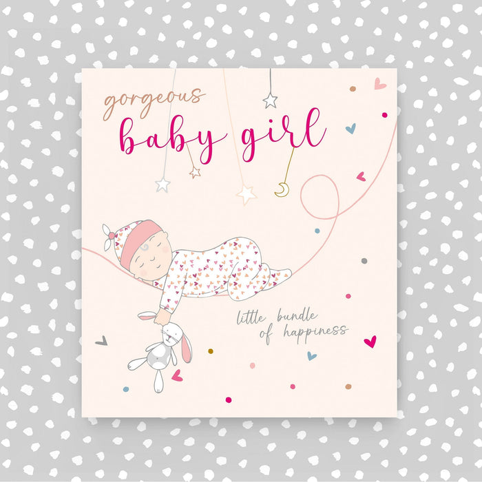 Gorgeous Baby Girl card - little bundle of happiness (A60)