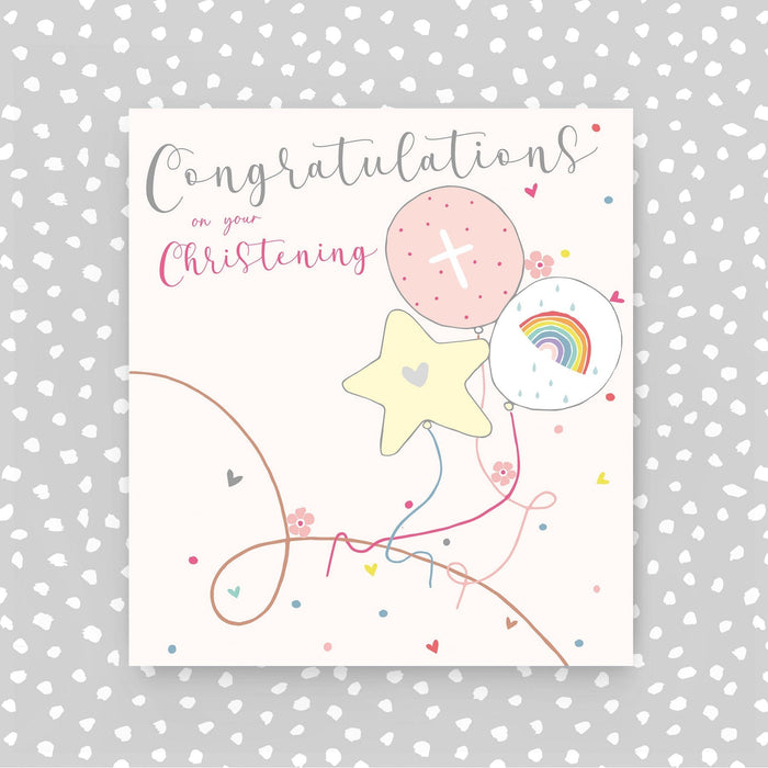 Congratulations on your Christening card - Pink (A64)