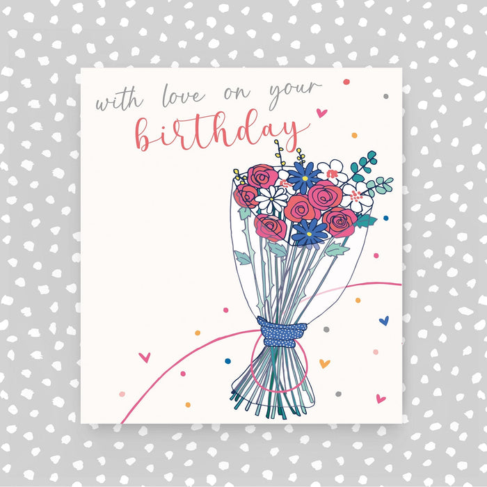 With love on your birthday card - Bunch of flowers (A71)
