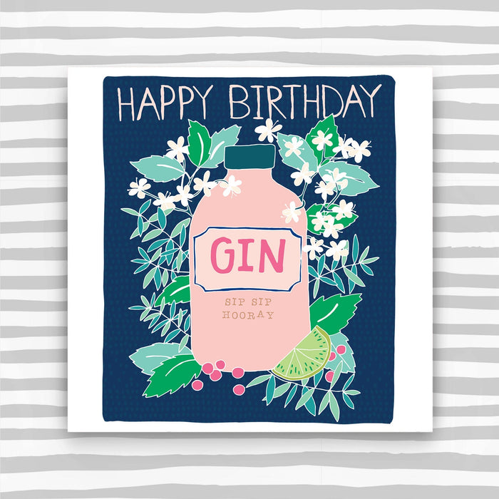 Happy Birthday Card - Gin Theme (AB14)