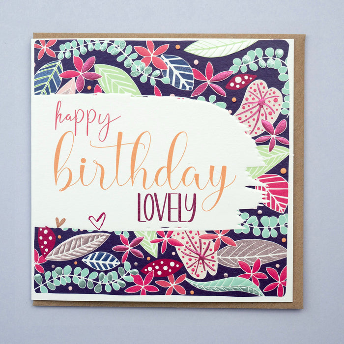 Happy Birthday Lovely, Birthday Card (BS02)