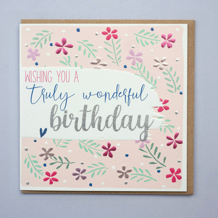 Wishing You A Truly Wonderful Birthday, Birthday Card (BS04)