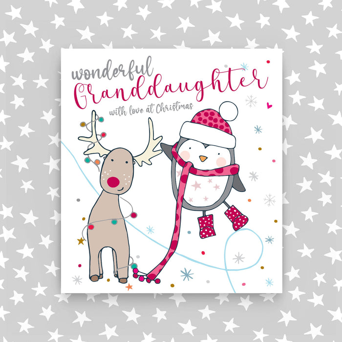 Christmas Card - Wonderful Granddaughter with love at Christmas (CA08)