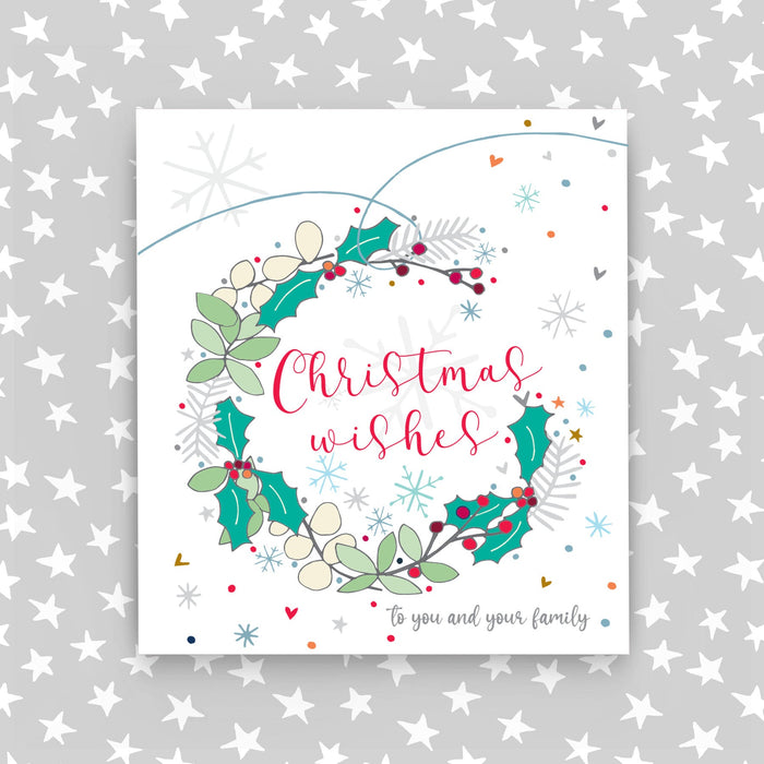 4 Card Pack - Christmas Wishes to you and your family (CA19)