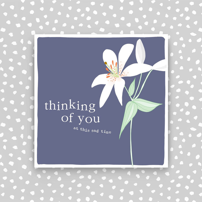 Thinking of you card - thinking of you at this sad time (CB140)