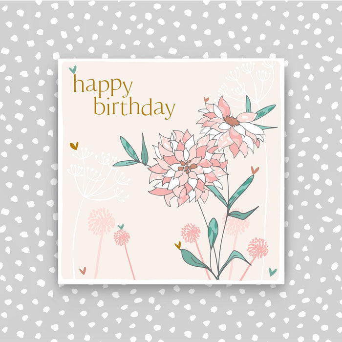 Happy Birthday Card- Flowers (CB172)