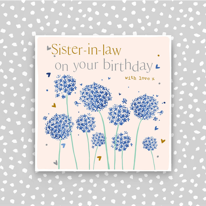 Happy Birthday Sister-in-law Card - Alliums (CB206)