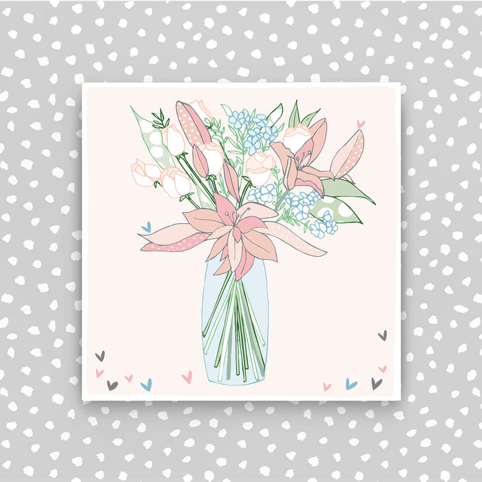 Blank - Vase of flowers Card (CB211)