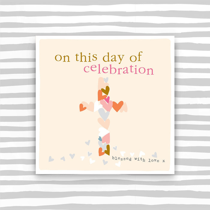 Day of Celebration card- Pink Cross (CB31)
