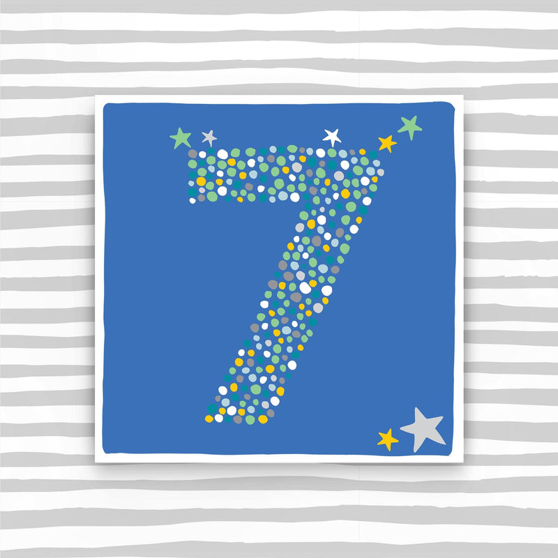 7th Birthday Card - Boy (CB80)