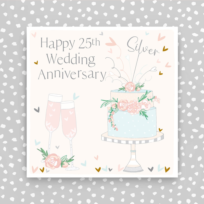 25th Wedding Anniversary Card (FB198)