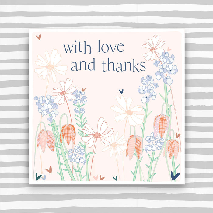 With Love and Thanks Greeting Card (FB210)