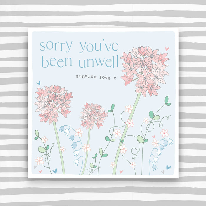 Sorry You've Been Unwell Greeting Card (FB217)