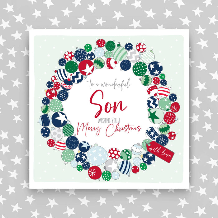 Son - Wreath Christmas Card (G04)