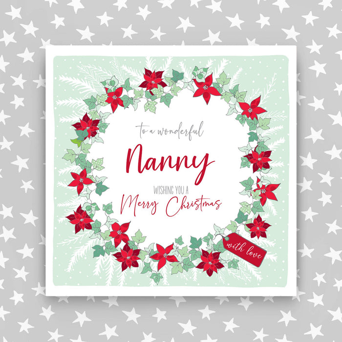 Nanny - Wreath Christmas Card (G11)