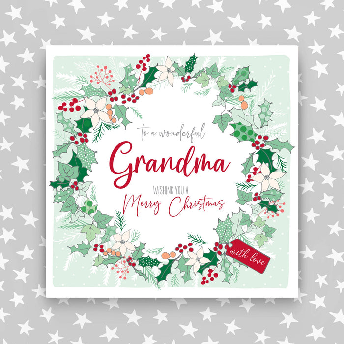 Grandma - Wreath Christmas Card (G15)