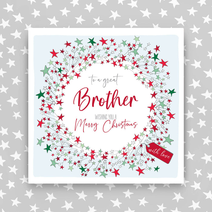 Brother - Wreath Christmas Card (G16)