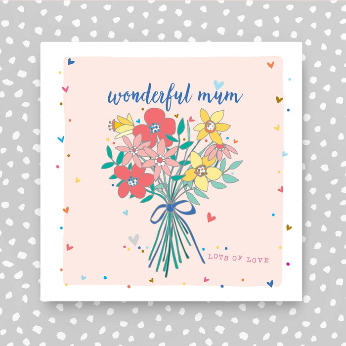 Wonderful Mum Card - Bunch of flowers (GC23)