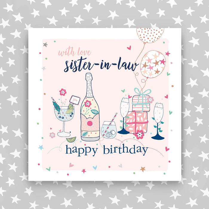 With love Sister-in-law card - Happy Birthday (GC28)