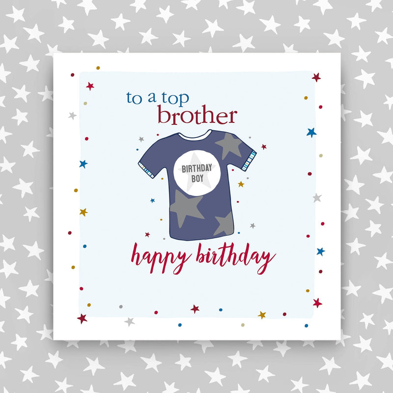 To a top brother - Happy Birthday card  (GC37)