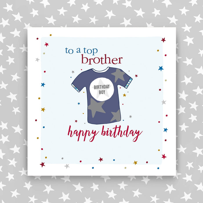 To a top brother - Happy Birthday card  (GC37)