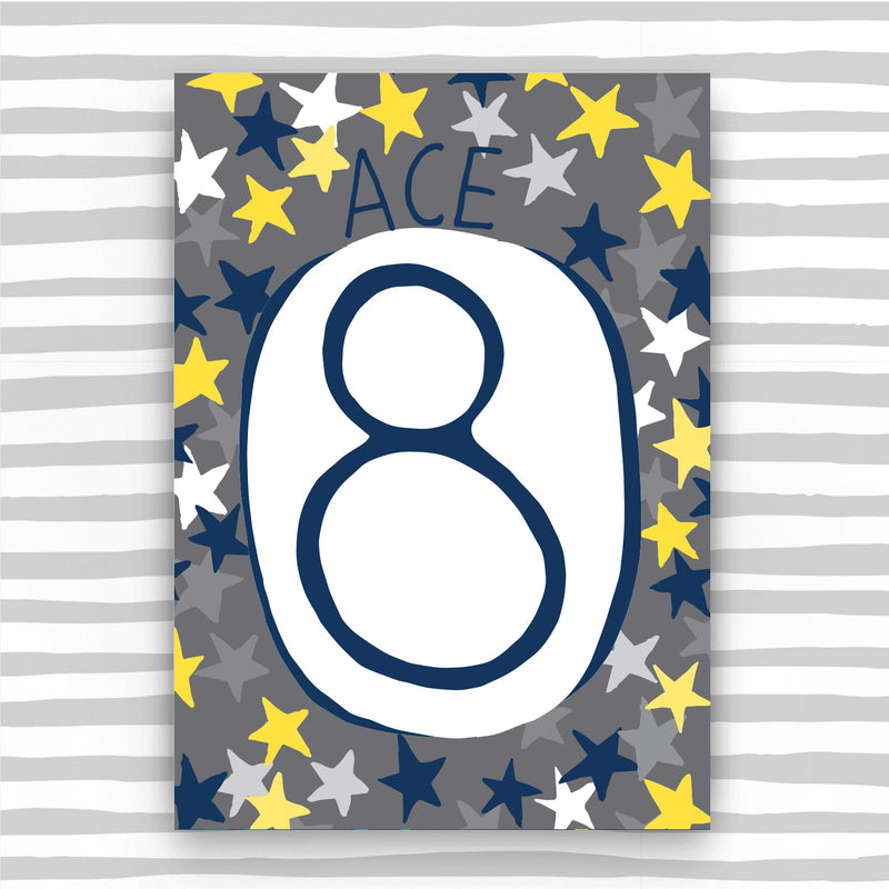 Boy Aged 8 Card (HB08)