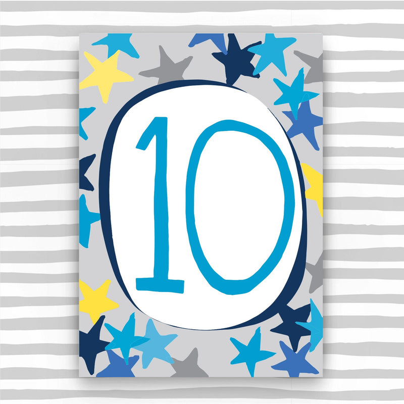 Boy Aged 10 Card (HB10)