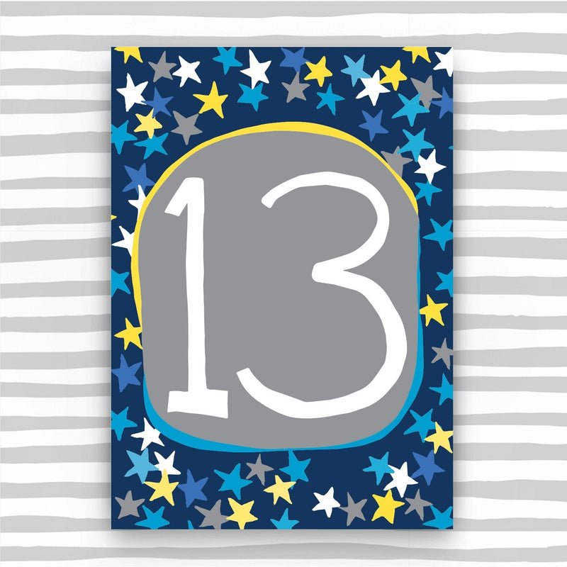 Boy Aged 13 Card (HB13)