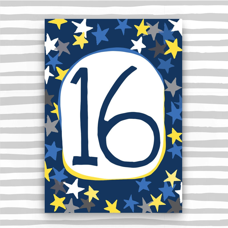 Boy Aged 16 Card (HB16)