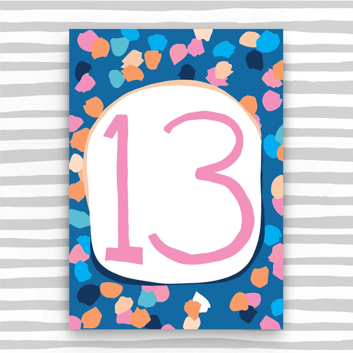 Girl Aged 13 Card (HB29)