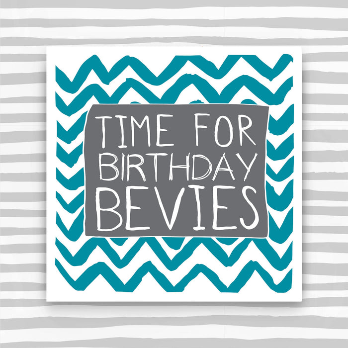 Male Birthday Card - Time for Birthday Bevvies (IR12)
