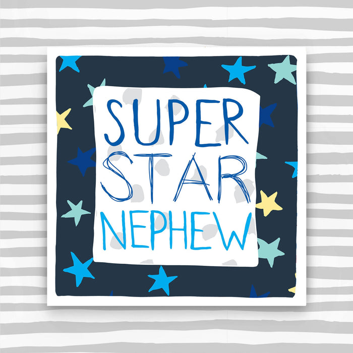 Super Star Nephew Birthday Card (IR19)