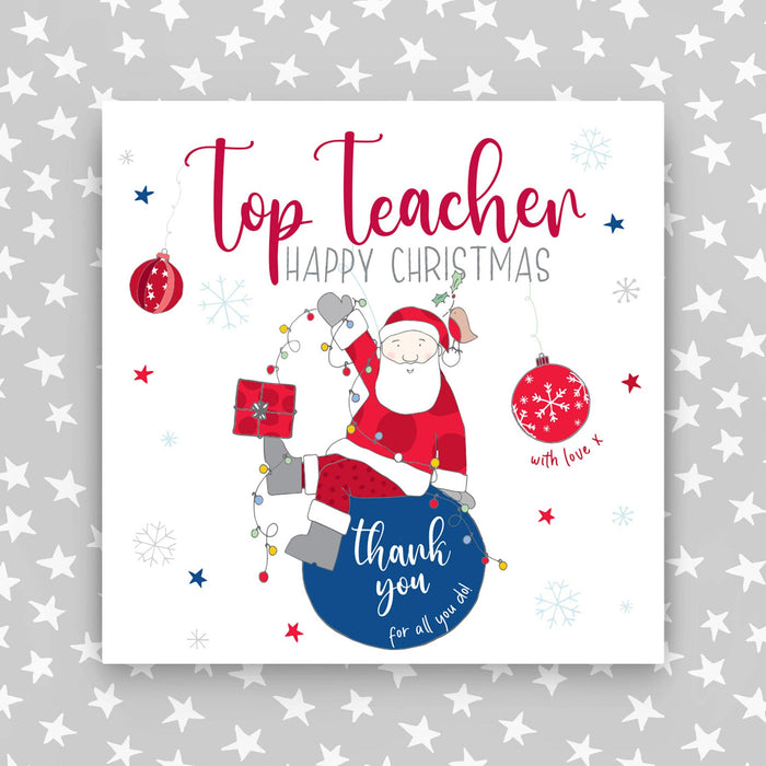 Top Teacher - Happy Christmas  (JFB45)