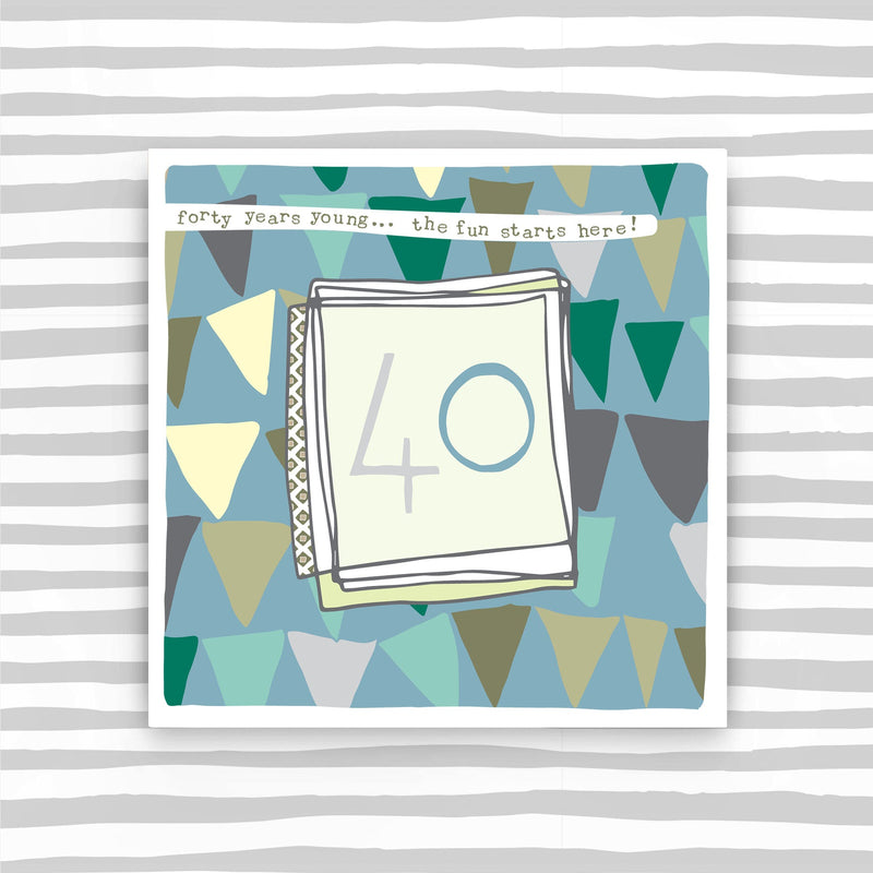 Male 40th Birthday Card (LF07)