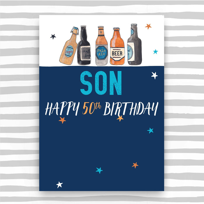 Son 50th Birthday Card (NSS09)