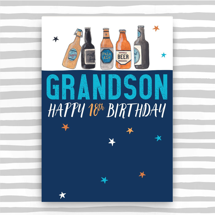 Grandson 18th Birthday Card (NSS14)
