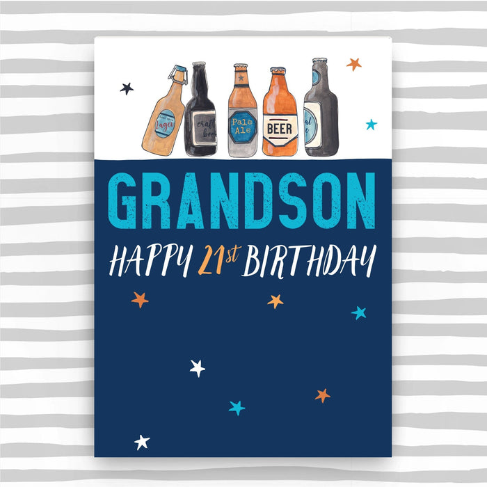 Grandson 21st Birthday Card (NSS15)