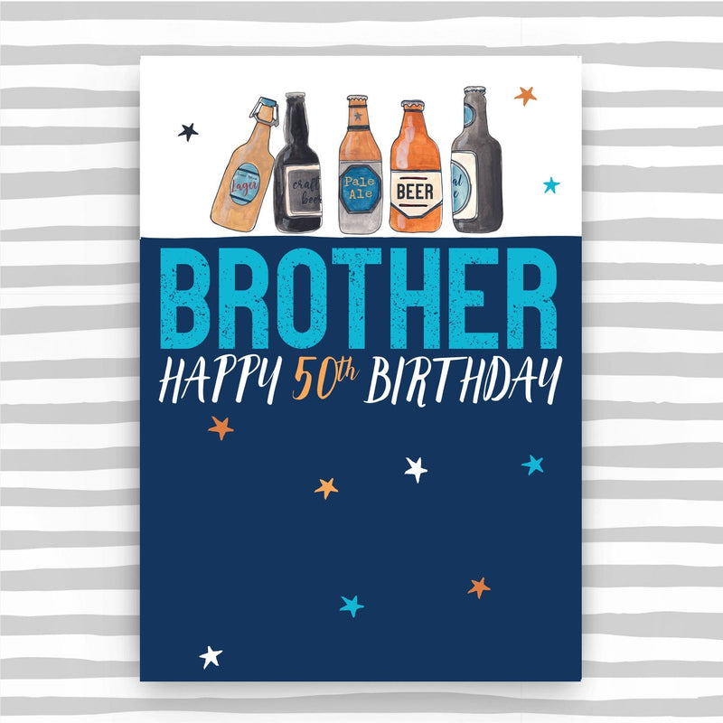 Brother 50th Birthday Card (NSS38)