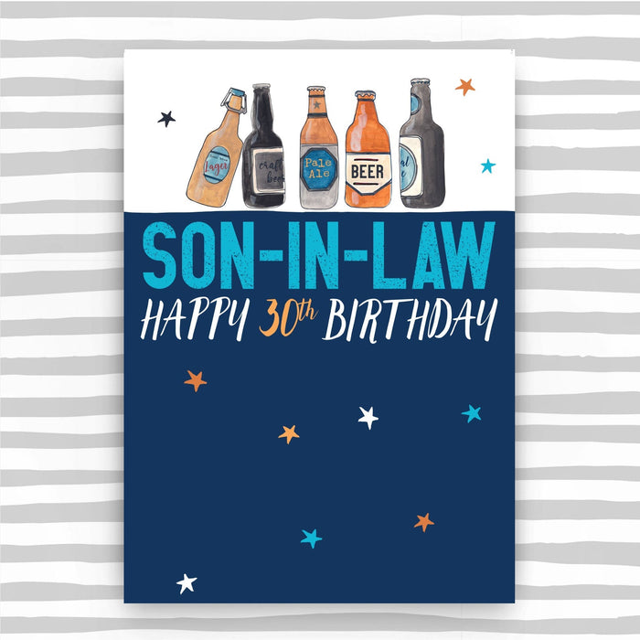 Son-in-law 30th Birthday Card (NSS40)