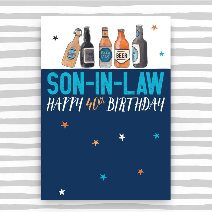 Son-in-law 40th Birthday Card (NSS41)