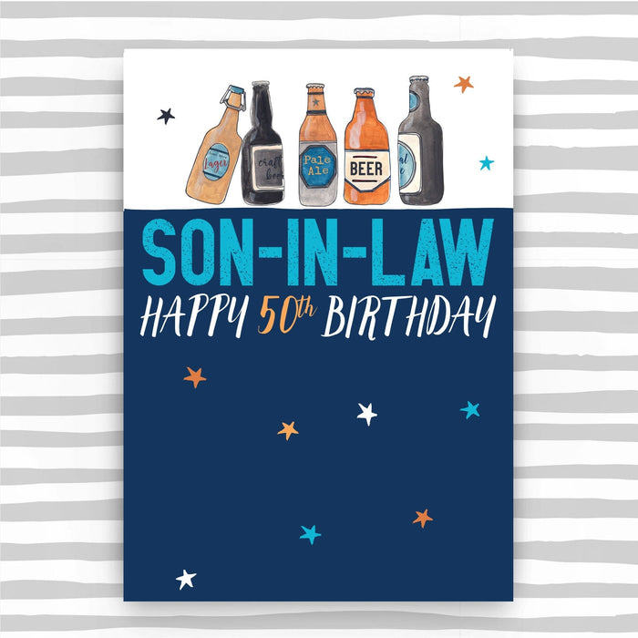 Son-in-law 50th Birthday Card (NSS42)