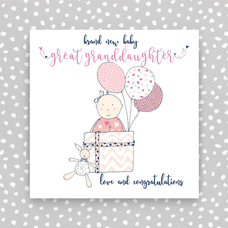 New Baby Great Granddaughter Card NTJ127