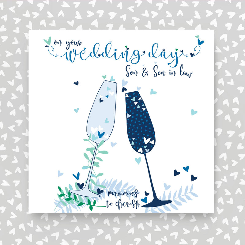 Son & Son-in-law Wedding Day Card (NTJ132)