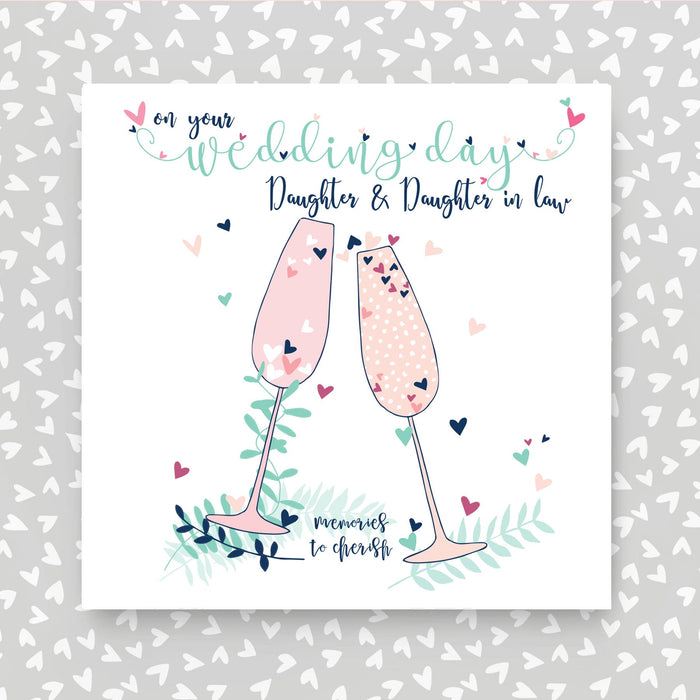 Daughter & Daughter-in-law Wedding Day Card (NTJ133)