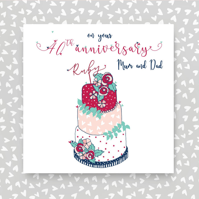 Mum & Dad Ruby Wedding Anniversary (NTJ141)